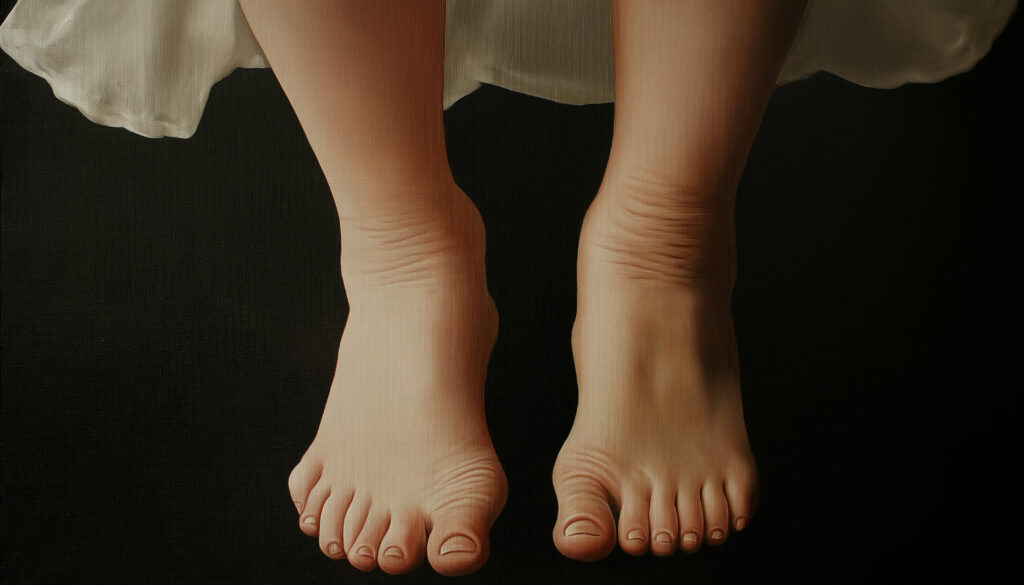 female swollen ankles pictures